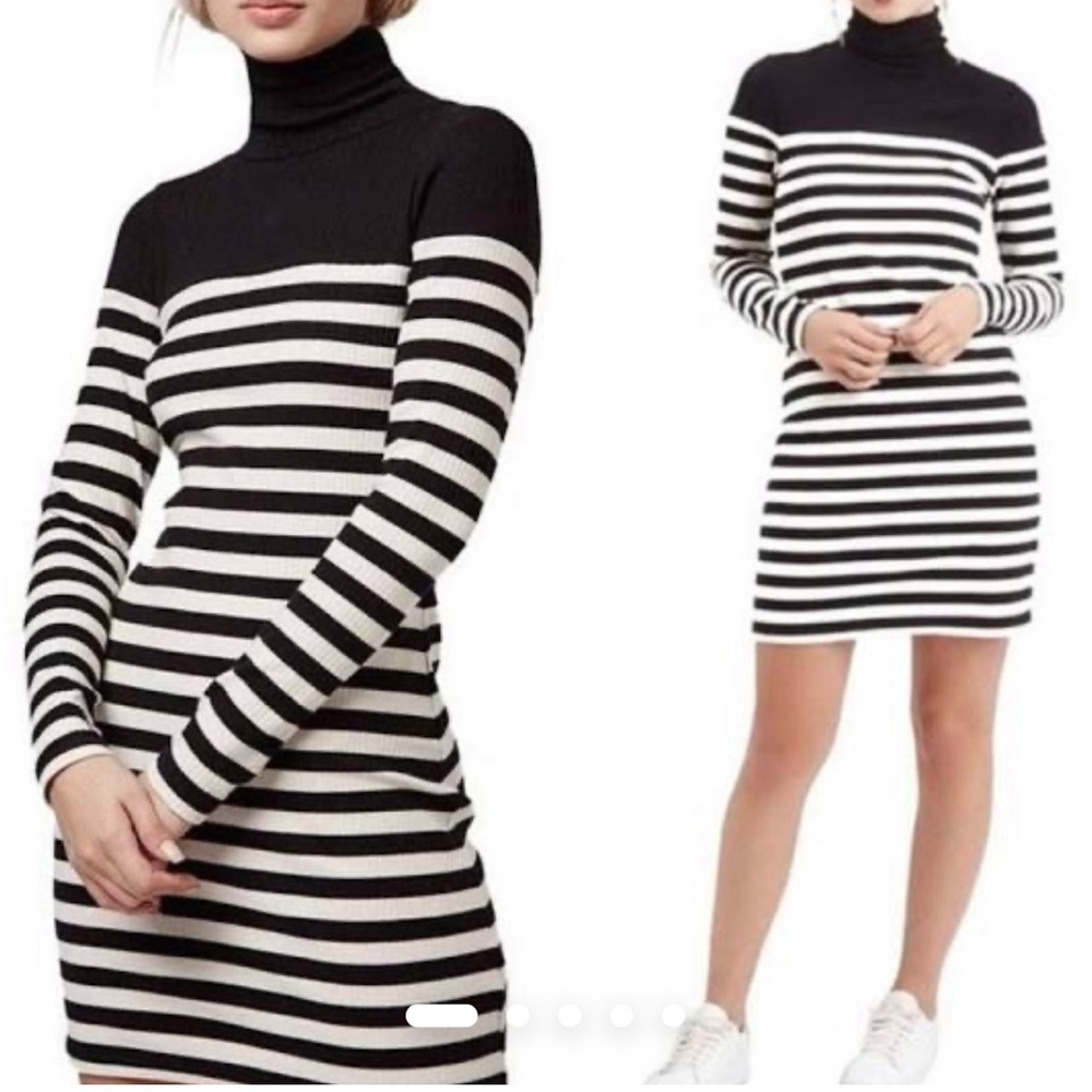 Topshop Turtleneck Bodycon Dress